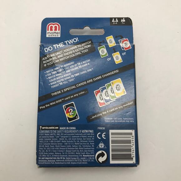 NIB Mattel Games DOS Card Game - Picture 2 of 3